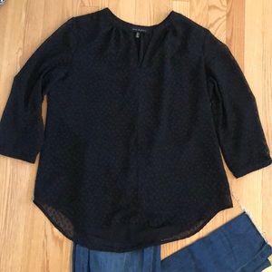 🧡Black 3/4 Sleeve Jasmine & Juliana Top - Size L